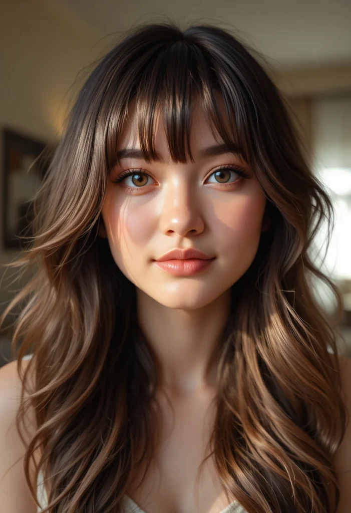  Layered Curtain Bangs