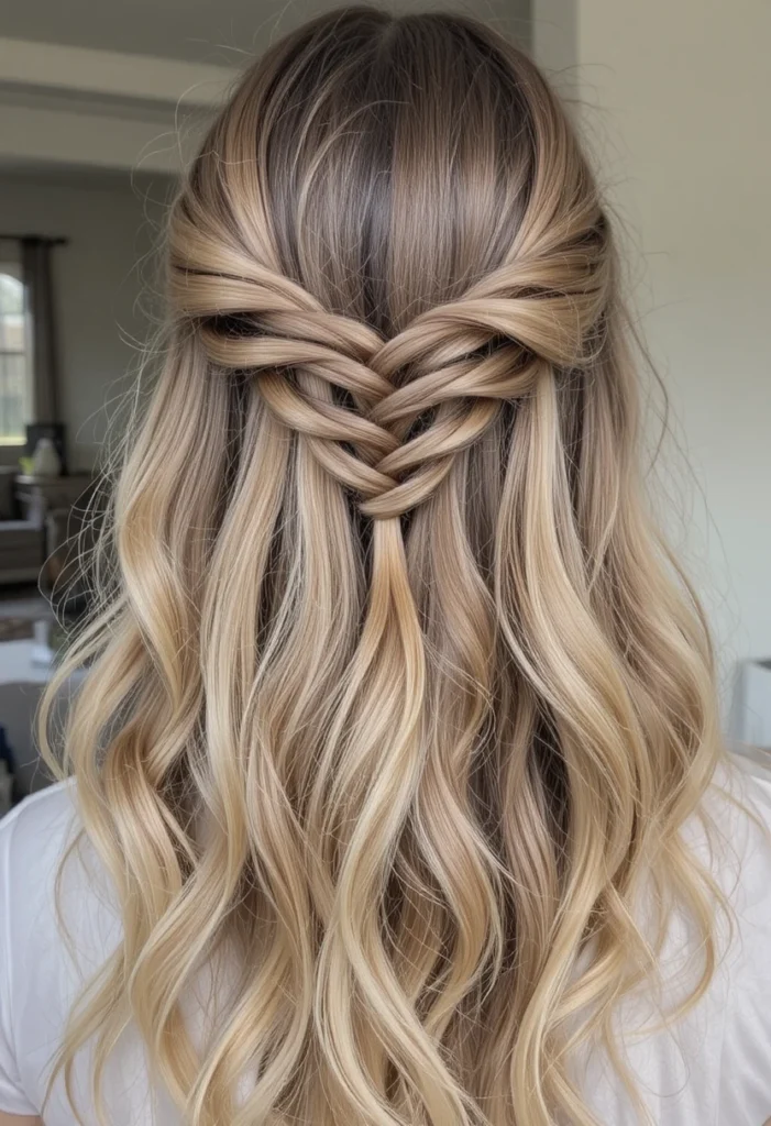 Clipped Braided Tail – Easy Claw Clip Hairstyles