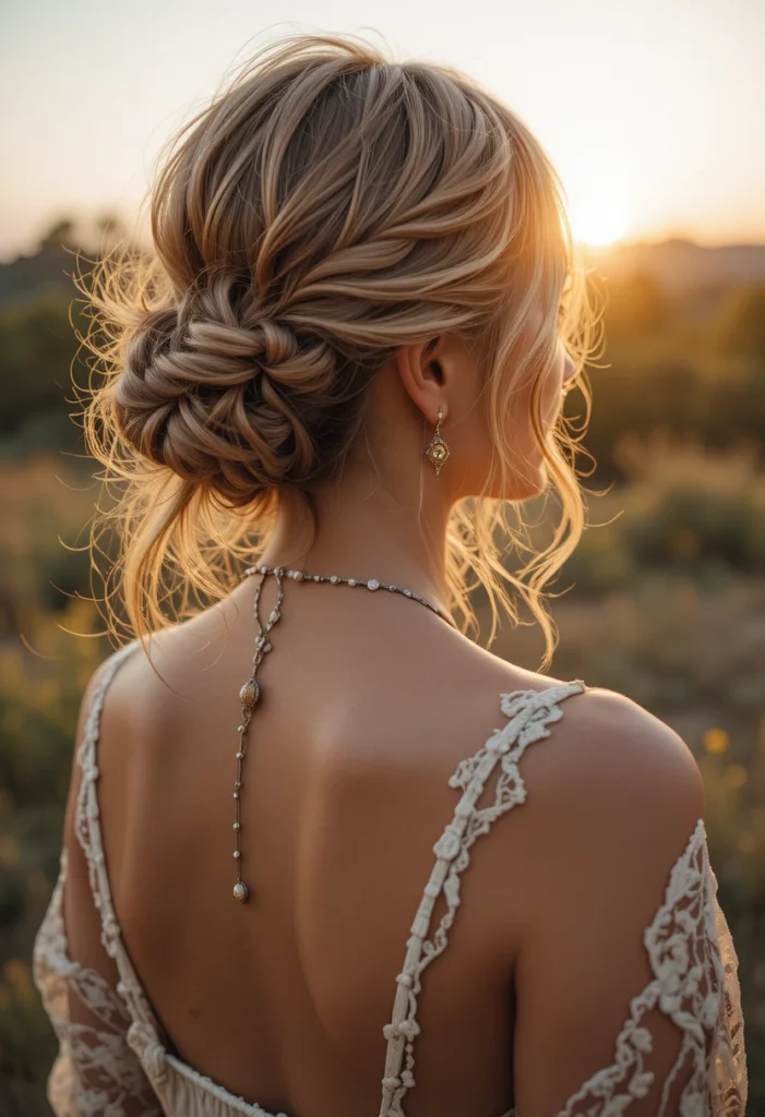 Braided Messy Bun Hairstyles