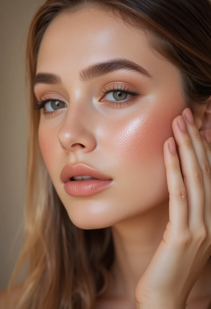 Soft Glam Makeup Look for Everyday: Natural Contour and Blush Techniques